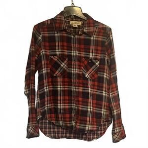 Label of Graded Goods L.O.G.G. H&M Men’s Size 6 Plaid Red Casual Button Up Shirt
